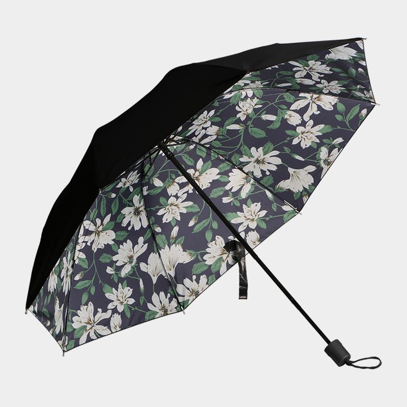 Зонт от солнца Защита от солнца УФ-защита Зонт Женский мужской Зонт от солнца двойного назначения Черный клей Портативный прочный складной зонт