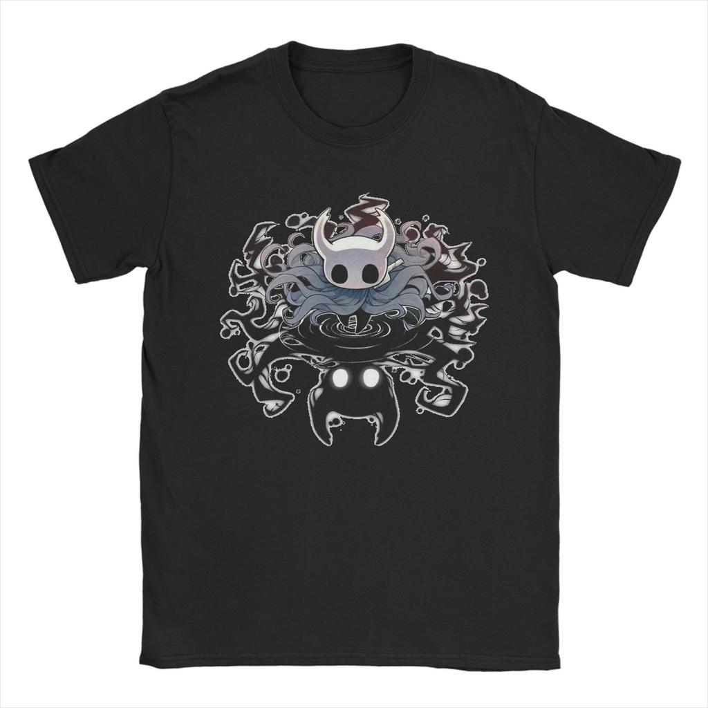 Футболка Hollow Knight Silksong, инди-игры, приключенческий принт, 100% хлопок, необычная футболка с коротким рукавом и круглым вырезом, большие размеры.