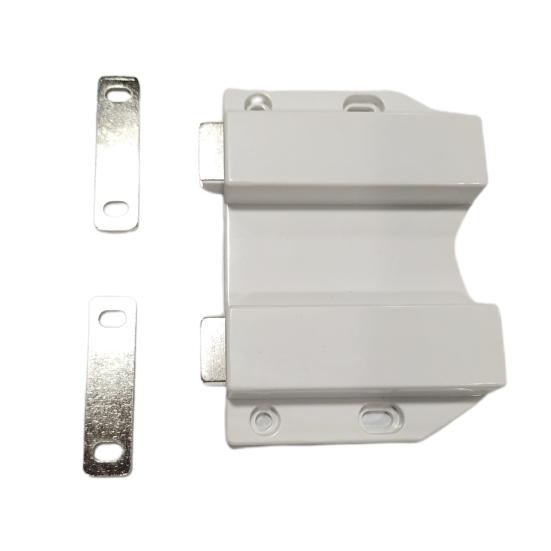 Магнитная защелка, сверхмощная кнопка для открытия, ABS, сильное всасывание, двуглавая защелка для двери шкафа, кухонный ящик