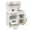 OSJ Play House Kitchen Wooden with Accessories Play House Set Birthday Kitchen Educational Toys for Children Children Storage Copy Stove Mini Kitchen