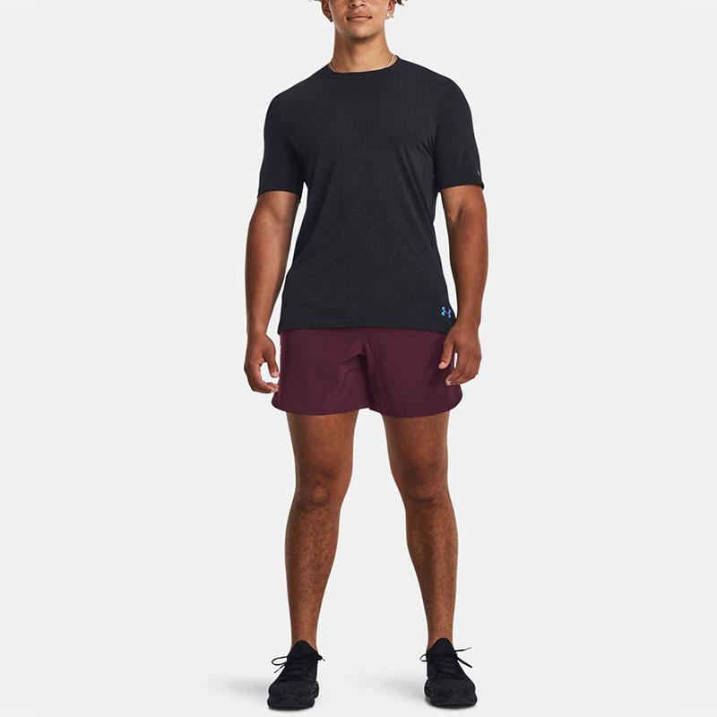 Under Armour Спортивные шорты Peak Solid Color с эластичной талией, мужские шорты темно-коричневого цвета, красные 1376782-600