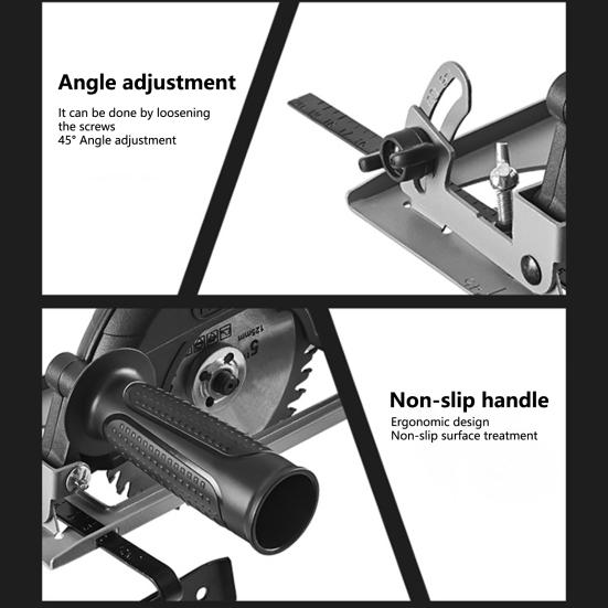 1 Set Durable 45 Degree Bevel Cut Easy To Install Angle Grinder Stand Conversion Cutter Home Use