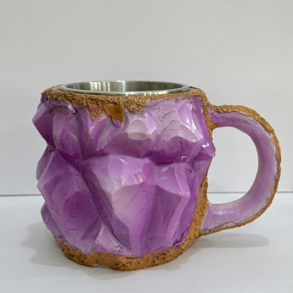 2024 Elegant Translucent Mineral Resin Coffee Cup - Colorful Luxury Gift