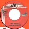 7inch Record CARLTON LIVINGSTON - Why You Do It MM206 Witty/Gold Shop 1988 US Reggae, Ska & Dub
