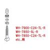 SHIMANO Блок вентиля (клапан) Wh 7900 C24 Tl R Wh 7850 Sl R Wh 7850 C24 Tl R Y4ds98060
