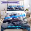 3pcs Custom Name League of Legends Bedding Set Duvet Cover Closure Includes 1 Duvet Cover & 2 Pillowcases, Soft and Comfortable for All Seasons.