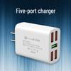 Универсальное USB-зарядное устройство с несколькими портами для быстрой зарядки: Совместимо с устройствами Android, Huawei, Xiaomi, Vivo и Oppo.