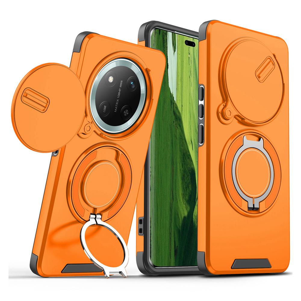 KEYSION Чехол для телефона с кольцом-подставкой 360° для Honor X9c 5G X9c Smart Защита камеры со сдвижной шторкой Магнитный противоударный чехол для Magic 7 Lite