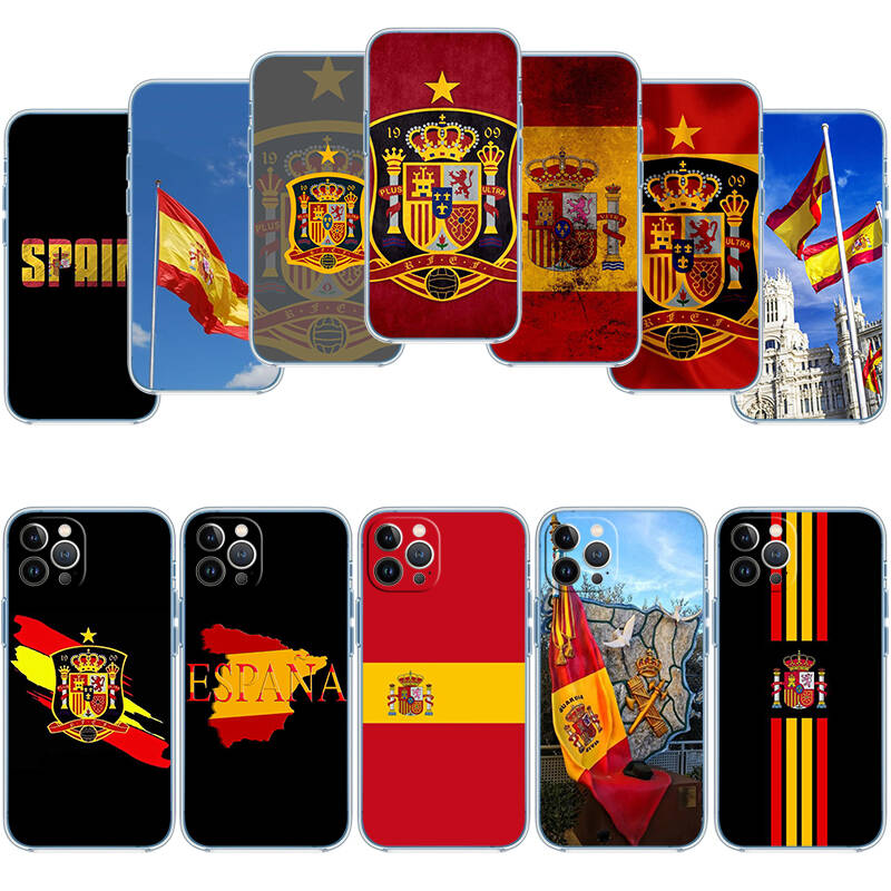 Spain Flag Phone Case for Motorola Edge 20 30 S30 40 50 Fusion Lite Plus Pro Neo Ultra One Hyper Power Action Zoom Macro Vision