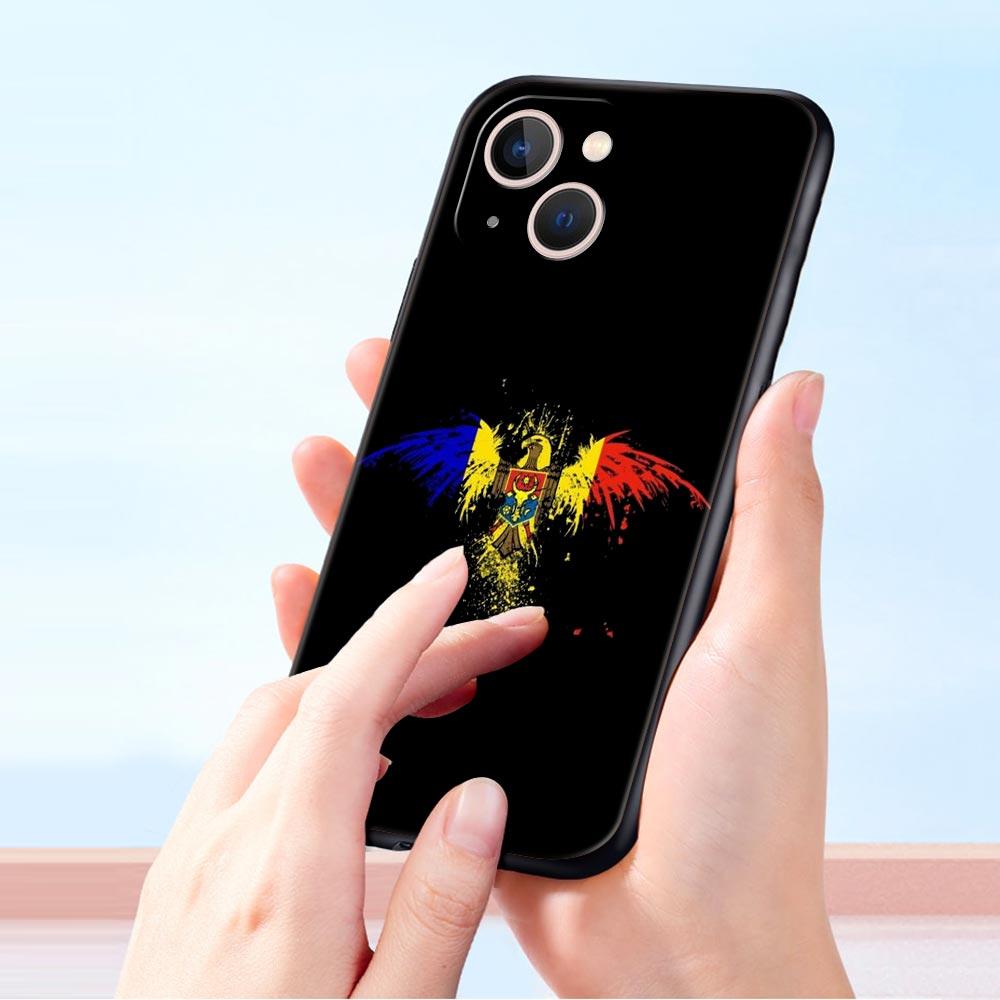 Чехол для телефона с флагом Молдовы Для iPhone 16e 15 14 13 12 11 Pro Max XS X XR SE 7 8 Plus Оболочка iPhone 16 Мягкий ТПУ Чехол