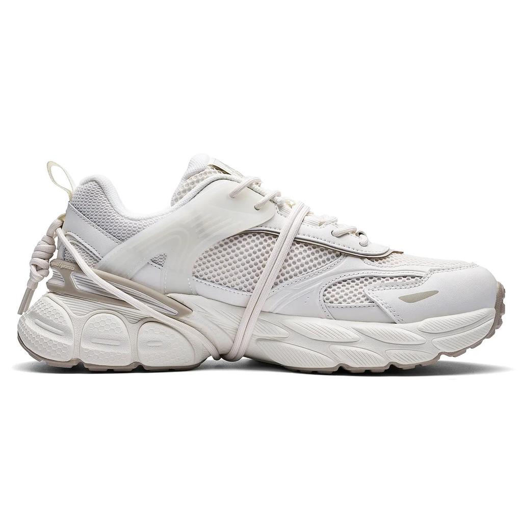 Kappa Back to Back Slip Resistant Abrasion Resistant Low top Chunky Sneakers Unisex Heron Feather White (Unisex) Chunky Sneakers
