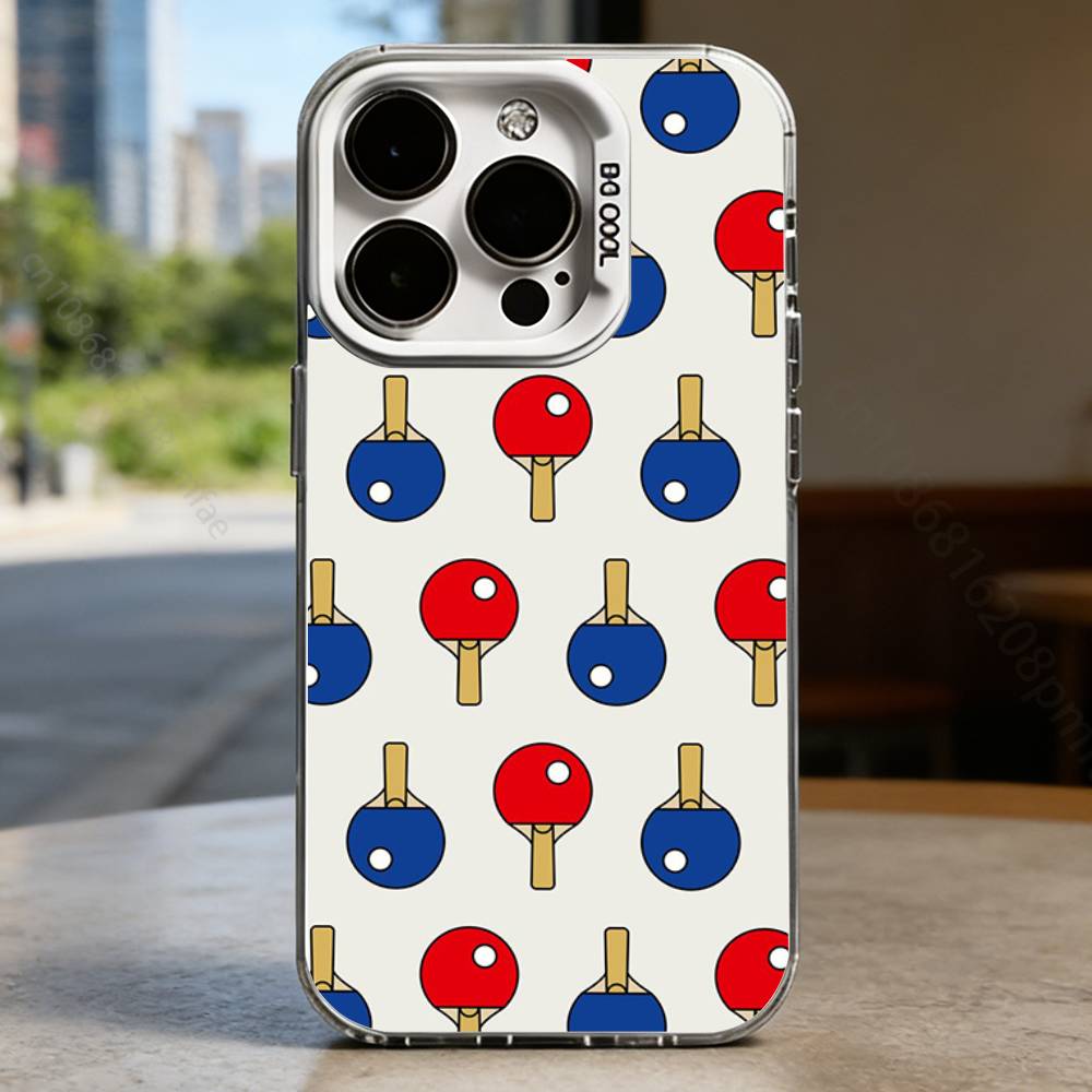 Sport Ping Pong Case for iPhone17 16 15 14 13 12 11 Pro Max Plus Air 16E X XR XS Max Hard Shockproof Bumper Cover