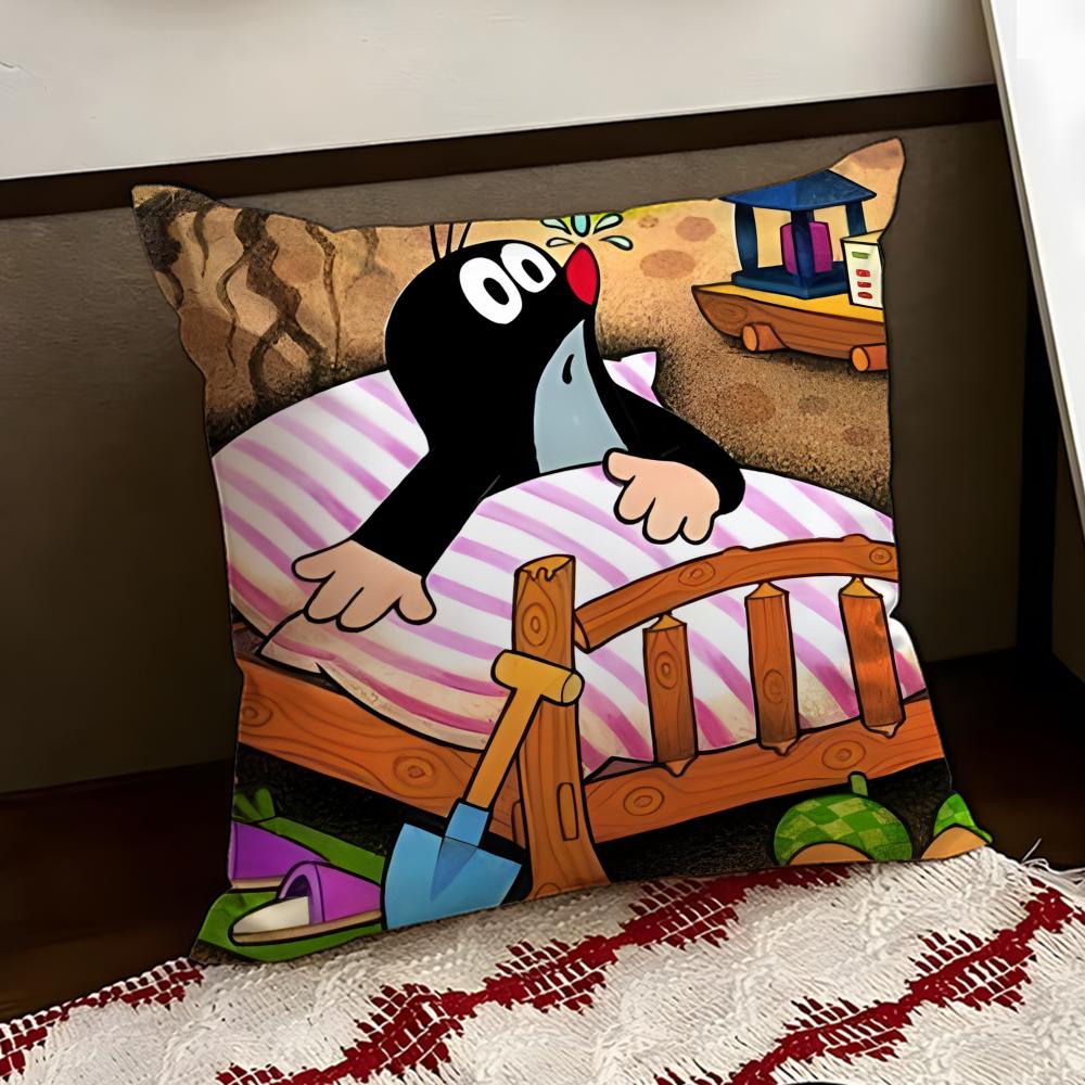 TThe Little MoleS Cushion Cover Reversible Soft Durable Pillow Cover Home  Car MultiScene Use for Daily Comfort