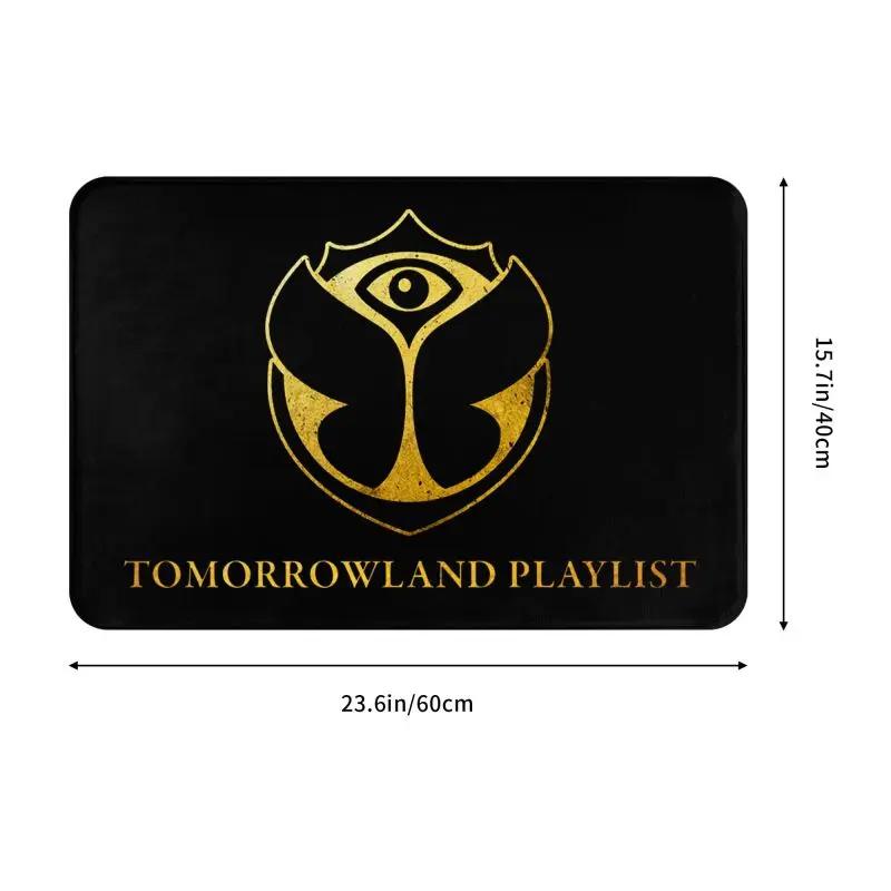Коврик для входной двери Tomorrowland, противоскользящий, для помещений, быстросохнущий, бельгийский, для фестиваля электронной танцевальной музыки, ковер для прихожей, ковер