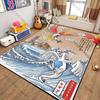 Ukiyo-e style Pokemon theme Carpet New Release! Rug for Living Room Bedroom,Office Areas,Durable Machine Washable Mat great gift