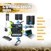 4-канальная аудио DJ-микшерная консоль с Bluetooth-микшером, UHF-беспроводным микрофоном для домашнего караоке, сцены, студии