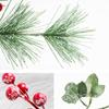 Растение, украшение дома, рождественские черенки, искусственные ветки деревьев, сосновая шишка, имитация красных ягод