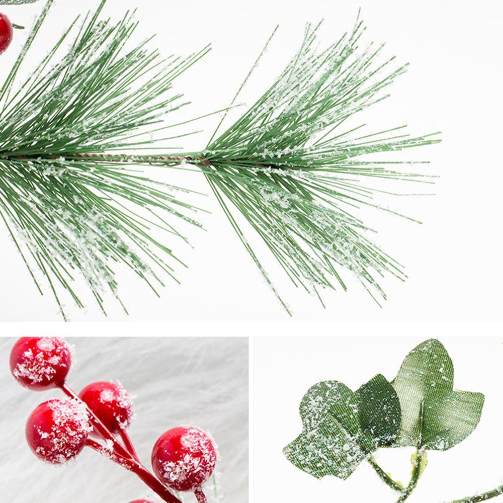 Растение, украшение дома, рождественские черенки, искусственные ветки деревьев, сосновая шишка, имитация красных ягод
