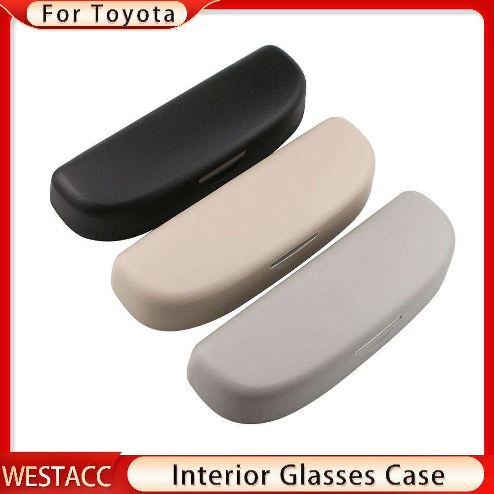 Чехол для автомобильных очков, держатель для солнцезащитных очков для Toyota Corolla CHR Camry RAV 4 Levin Highlander, ящик для хранения солнцезащитных очков