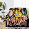 Custom Name Tweety Theme Printed Blanket - Perfect for Couch, Bed, Travel & Outdoor Use | Machine Washable, Cozy & Durable.