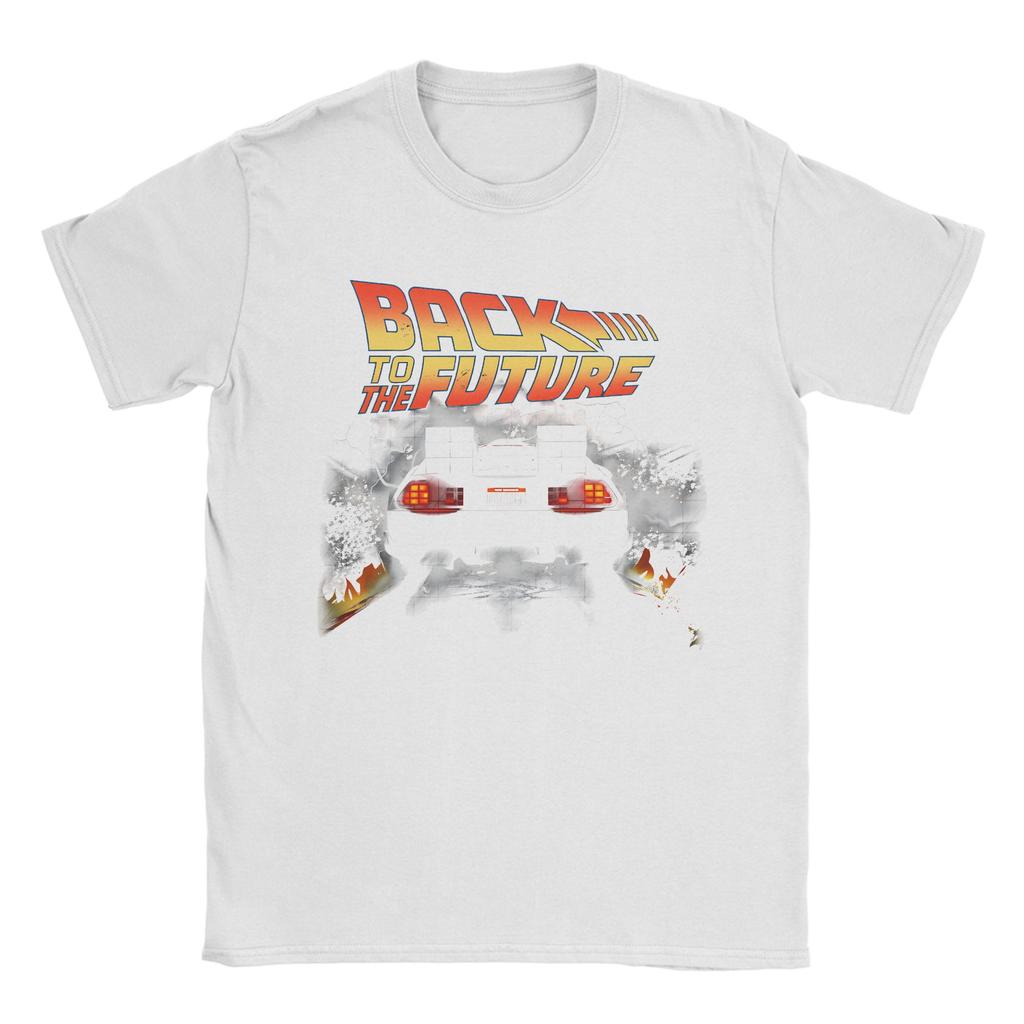 Back to the Future TShirt DMC DeLorean Harajuku TShirts Short Sleeve Y2K Retro Tops Summer Cotton Oversize Tees