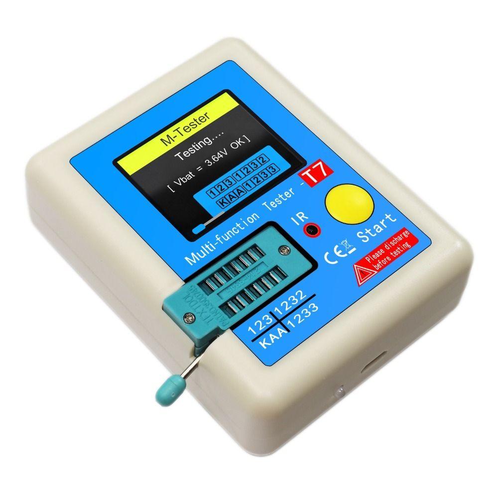 LCR-T7 Тестер сопротивления Мультиметр Электрический тестер TFT Измеритель транзисторов Триод