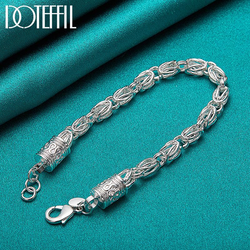 Для мужчин и женщин Браслеты Серебряная бижутерия