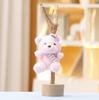 Santa Hat Bear Plush Toy Soft Stuffed Animal Keychain For Holiday Gift
