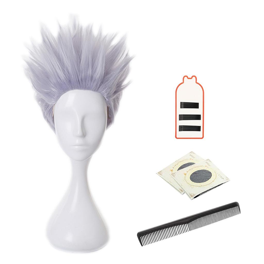 Дзюдзюцу JJK Манга Аниме Сатору Годзё Косплей Костюм Сибуя Инцидент Униформа Патч Парик Роза Сетка Синтетический Хэллоуин