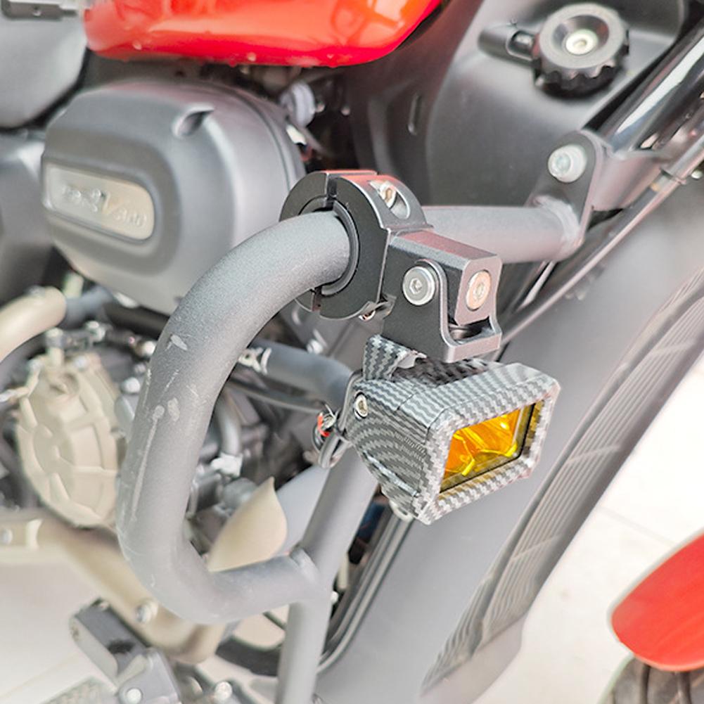 Универсальный кронштейн для светодиодного фонаря мотоцикла, модифицированный зажим для бампера, комплект для крепления светодиодного фонаря для деталей рабочего освещения, внутренний диаметр 18-32 мм