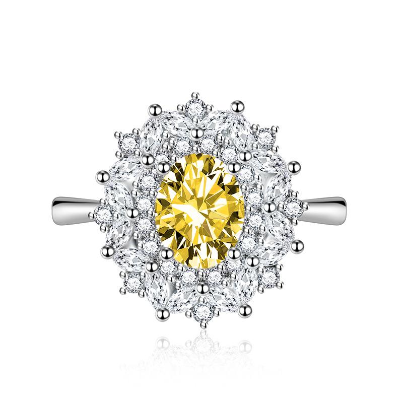 BELLA BOX Opening Resizable Rings For Women Zircon Engagement Party Fine Jewelry Gift