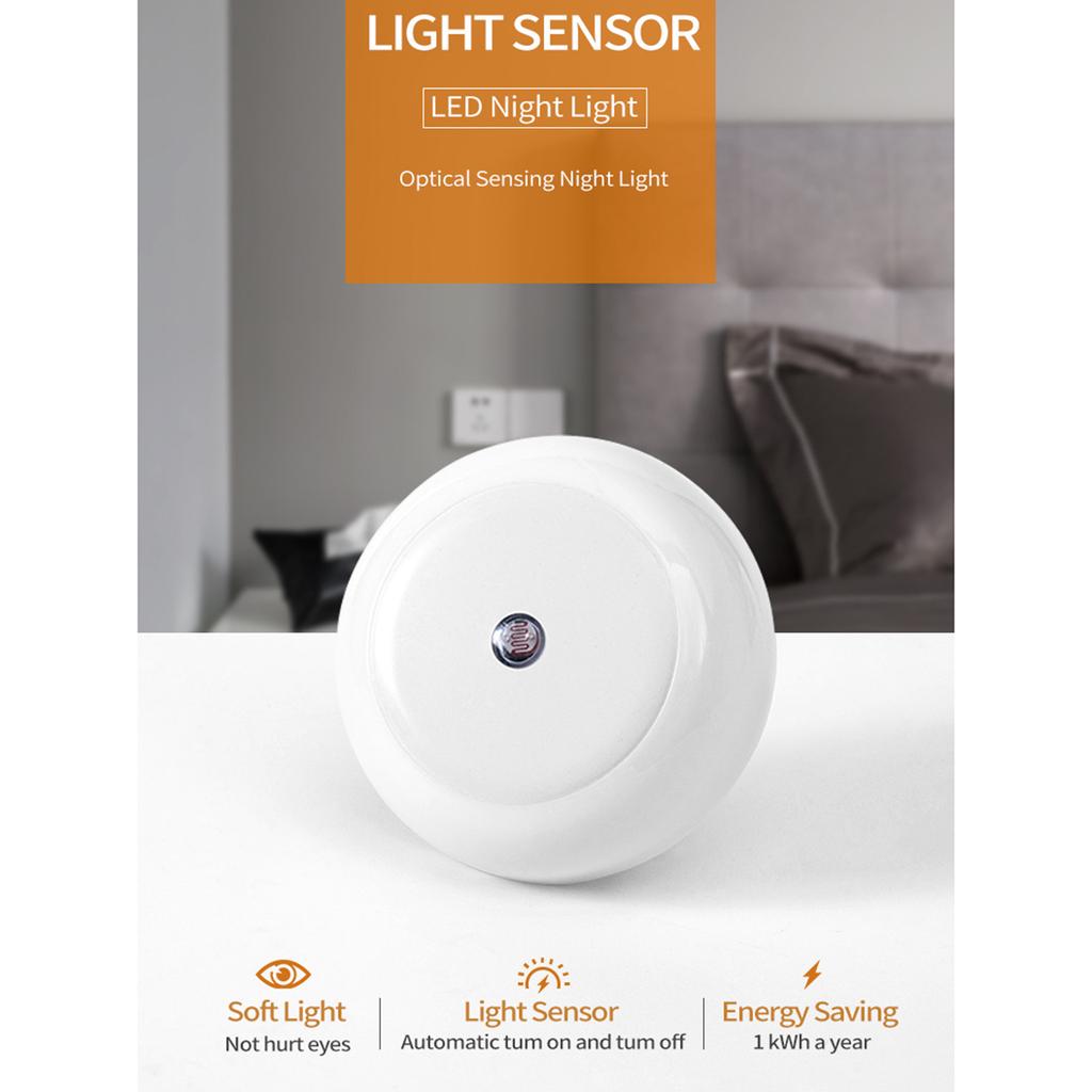 Night Light Intelligent Light Control Sensor Bedside Lamp Wall Lamp Eye Care Energy-saving Lamps