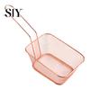 Stainless Steel Basket French Fry Serving Mini Chips Deep Baskets Hangable Fryer Tool Food Presentation Strainer Ergonomic Grip Accessory Fried