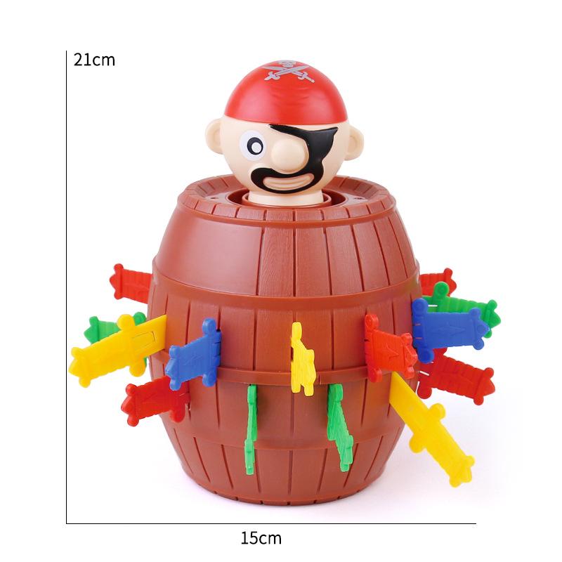 Pirate Barrel Kids' Interactive Toy - Insert Sword Game & Prank