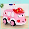 Plastic Pressing Police Car Toy For Kids With Push Drive And Visual Development