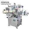 ZONESUN ZS-TB300V Custom Automatic Labeling Machine Double Side Flat Surface Square Bottle Detergent Bottle Label Applicator