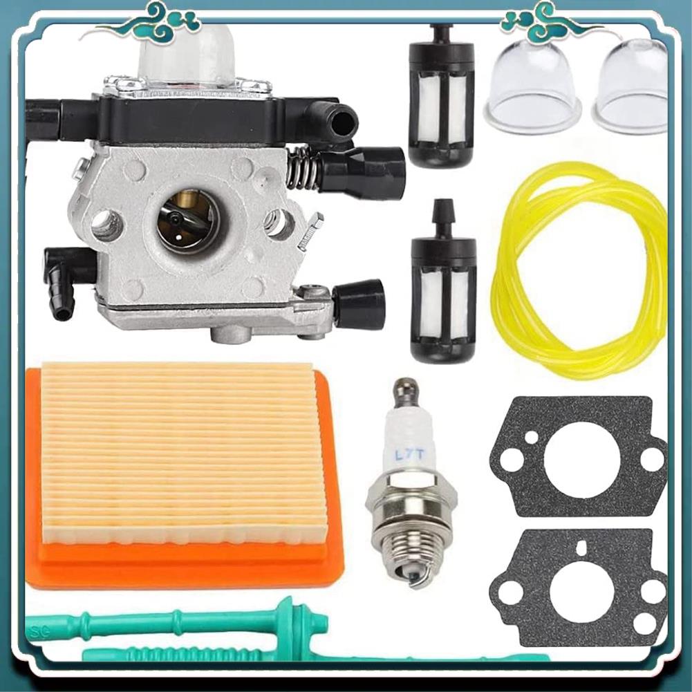 Premium Carburetor For Stihl MM55 MM55C Tiller 4601-120-0600 Replace Zama C1Q-S202A Carb With Air Filter Fuel Line Tune Up Kit