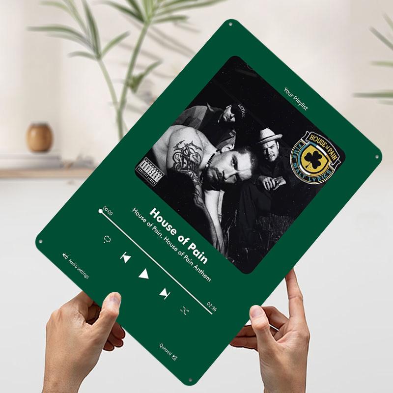 House of Pain Music Player Metal Poster Customized Wall Art Retro Vintage Tinplate Signs for Decoration Garage Decorations Decor