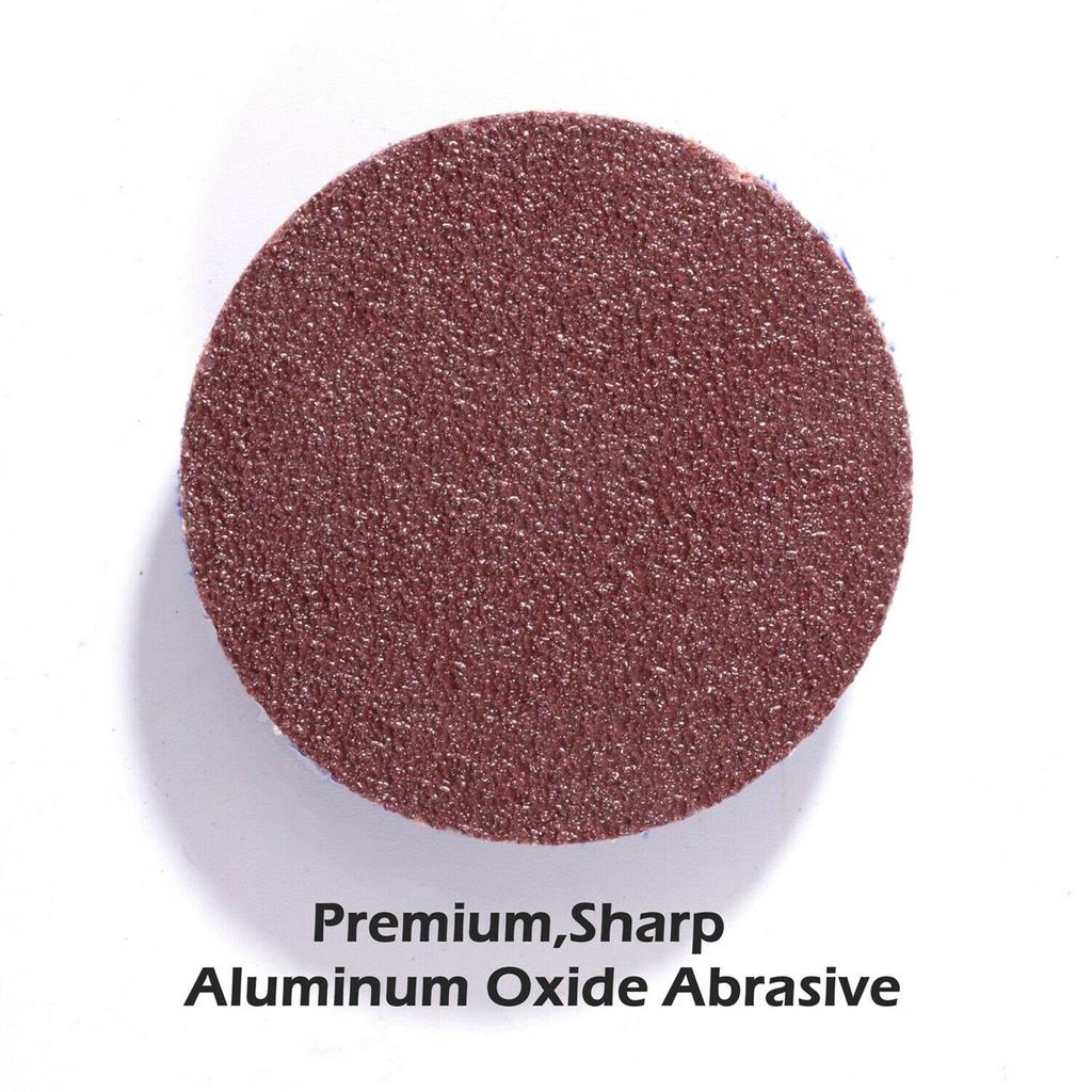 50Pcs 2in Sanding Grinding Discs 36 Grit Aluminum Oxide Die Grinder Roll Lock Disc Rust Paint