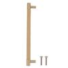 Cabinet Door Handle 224MM Hole Pitch Leather Brass Light Luxury Cupboard Bar Pull Handle for Home
