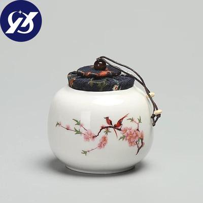 Керамическая канистра для чая, мини-портативная герметичная банка для путешествий, кухонные резервуары для хранения еды, фарфоровые банки для конфет