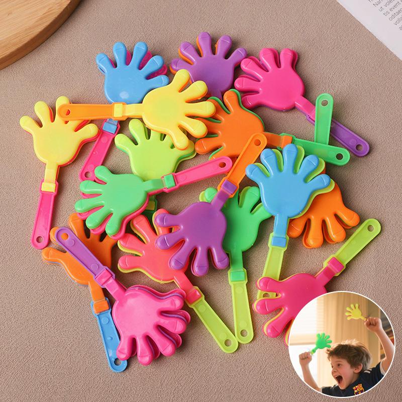 20Pcs Mini Hand Clapper Colorful Cheering Props Kids Birthday Party Favors Goodie Pinata Fillers Toys Wedding Baby Shower Gifts
