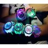 Geneva Rainbow LED Watch, White