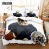 Комплект постельного белья с изображением животных, комплект пододеяльников, комплект постельного белья с 3D-принтом, комплект постельного белья размера «queen size», модный дизайн