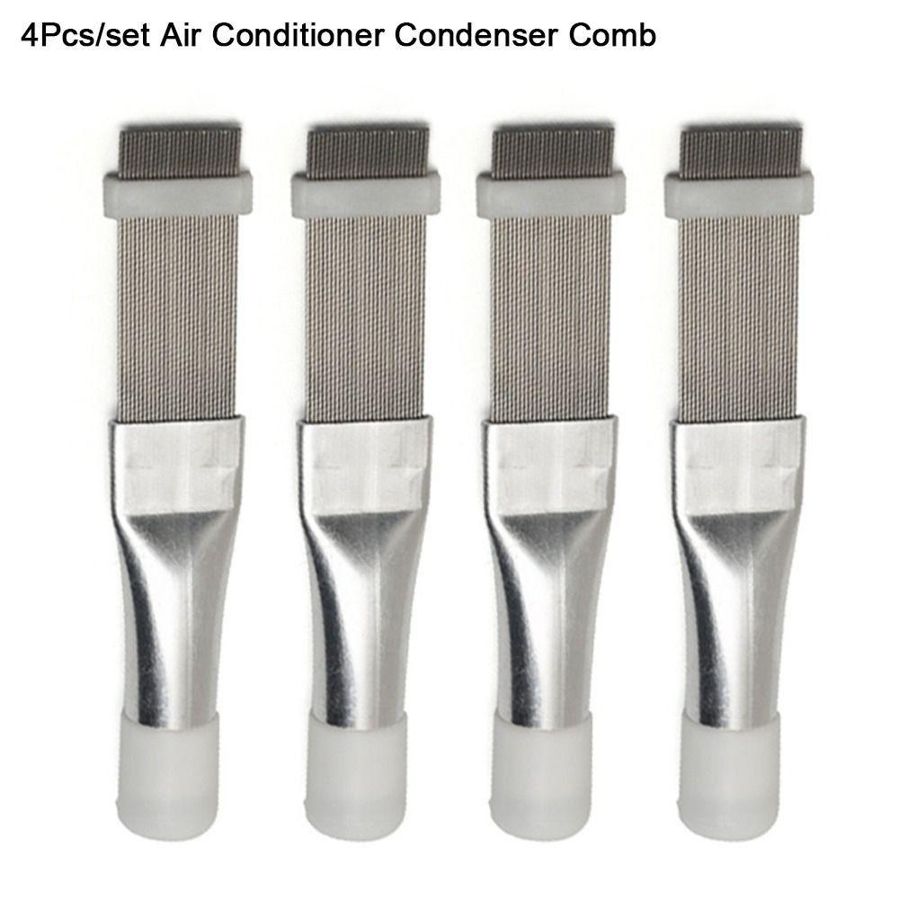 4Pcs/set Universal Air Conditioner Condenser Comb Radiator Cleaning Tool Household Cleaning Tool