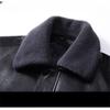 Leather Jacket Men's Genuine Leather Casual Plus Velvet Thickened Short Jacket Lapel Down Jacket Winter