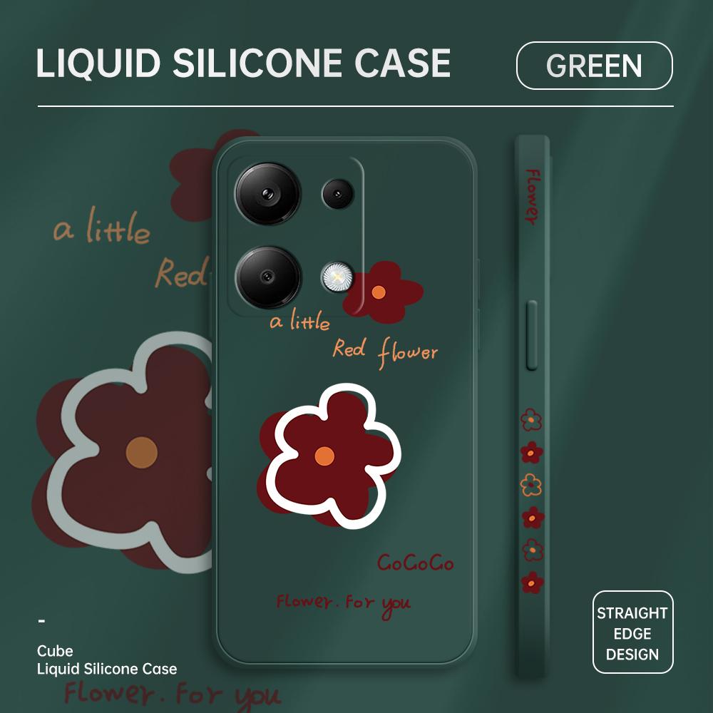 Чехол для телефона с мультяшным красочным узором, квадратный, жидкий, силикон, TPU, полное покрытие камеры, противоударный защитный чехол для Xiaomi Redmi iPhone