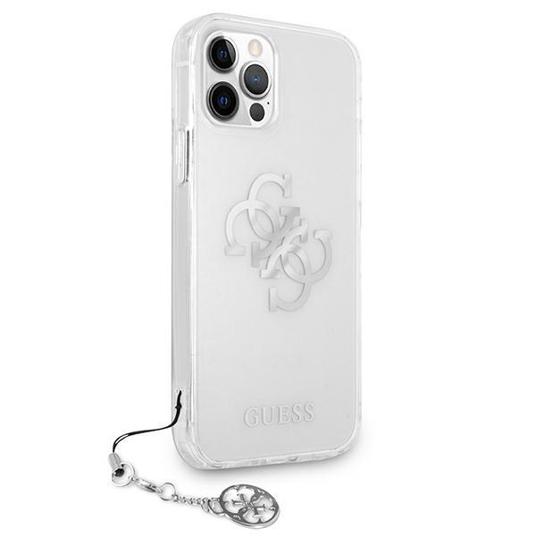 Guess Guhcp12Lks4Gsi Iphone 12 Pro Max 6,7 Transparent Hardcase 4G Silver Charms Collection