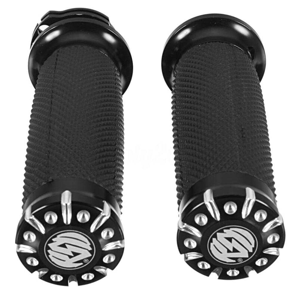 2PCS 25mm Motorcycle Handlebar Hand Grips for Sport-ster Cruiser Custom
