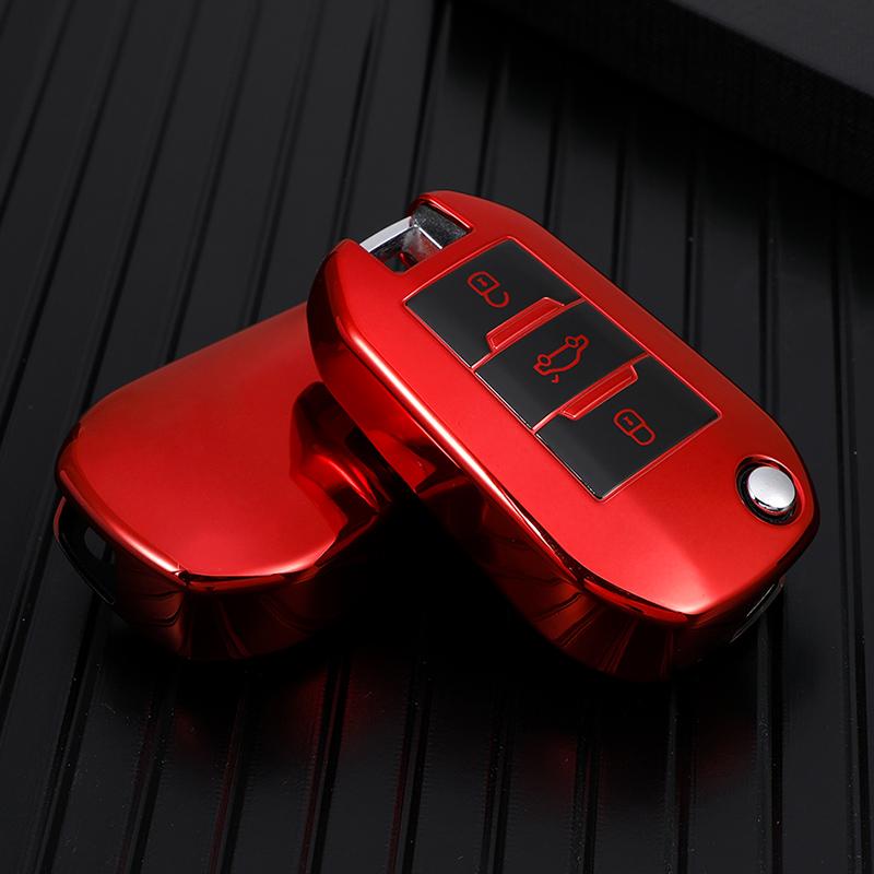 Для Citroen C4 C4L CACTUS C3 C6 C8 для Peugeot 2008 3008 4008 307 208 308 408 508 чехол для ключей автомобиля сумка аксессуары